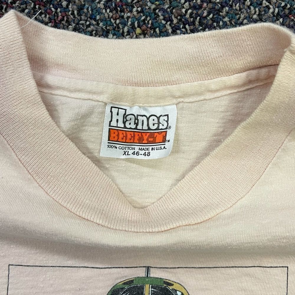 Vintage 1980’s North American Aircraft Operations B-1B Graphic T-Shirt Tan XL - Picture 3 of 4